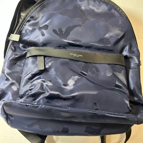 Michael Kors Men's Kent Army Nylon Indigo Camouflage Backpack